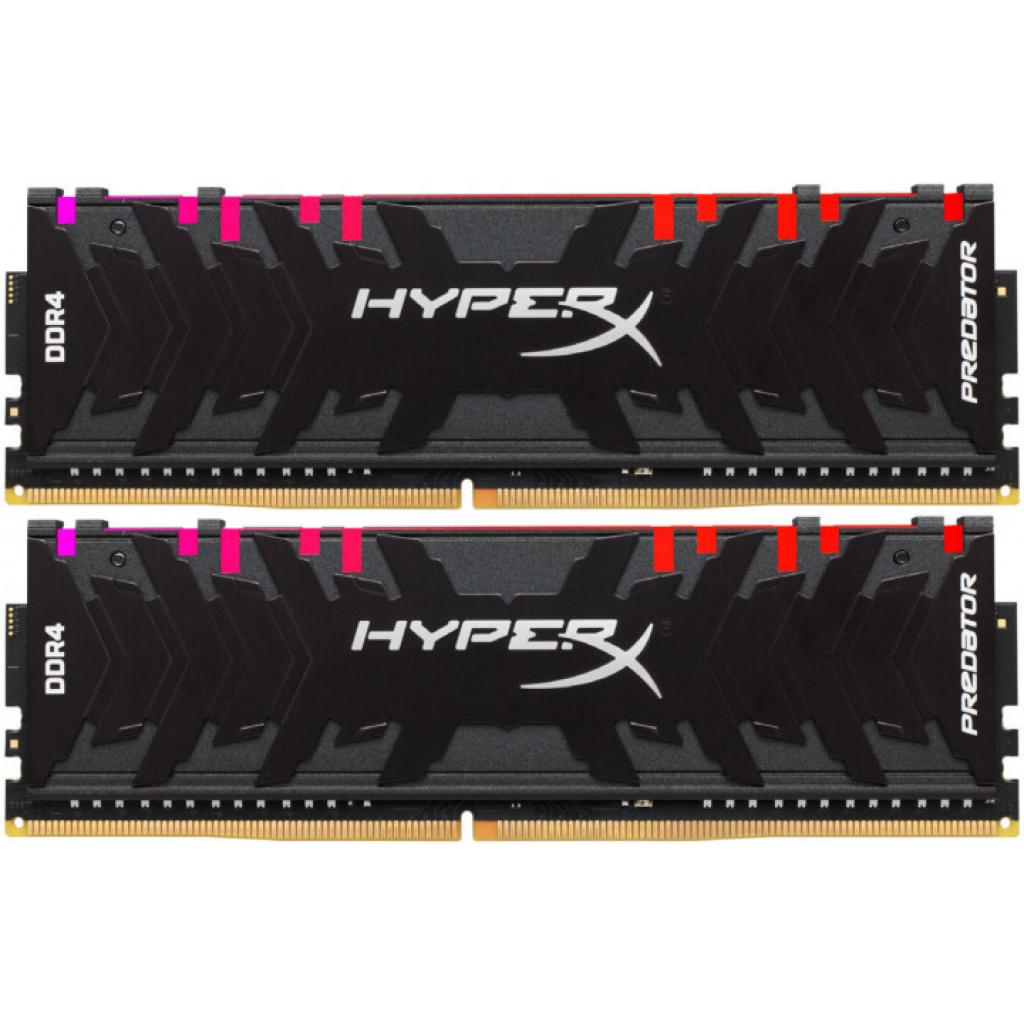 Модуль пам'яті для комп'ютера DDR4 32GB (2x16GB) 3000 MHz HyperX Predator RGB Kingston Fury (ex.HyperX) (HX430C15PB3AK2/32) - зображення 1