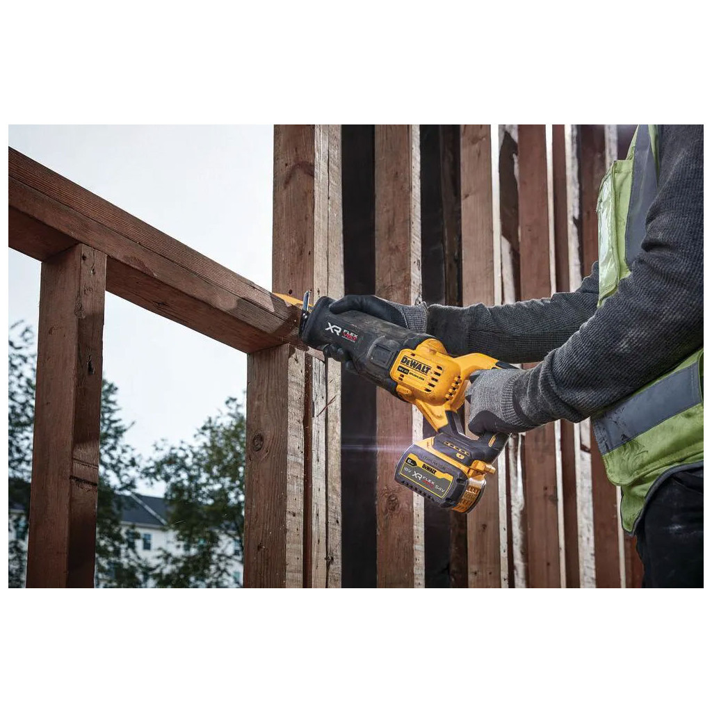 Шабельна пила DeWALT 18В XR Li-lon 6 Аг, 0 - 3000 хід/хв, кейс TSTAK (DCS386T1) - зображення 5