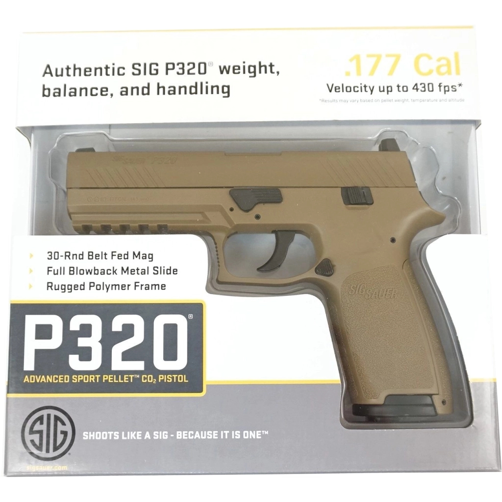 Пневматичний пістолет Sig Sauer P320 Coyot Tan (AIR-P320-177-30R-CYT) - зображення 9