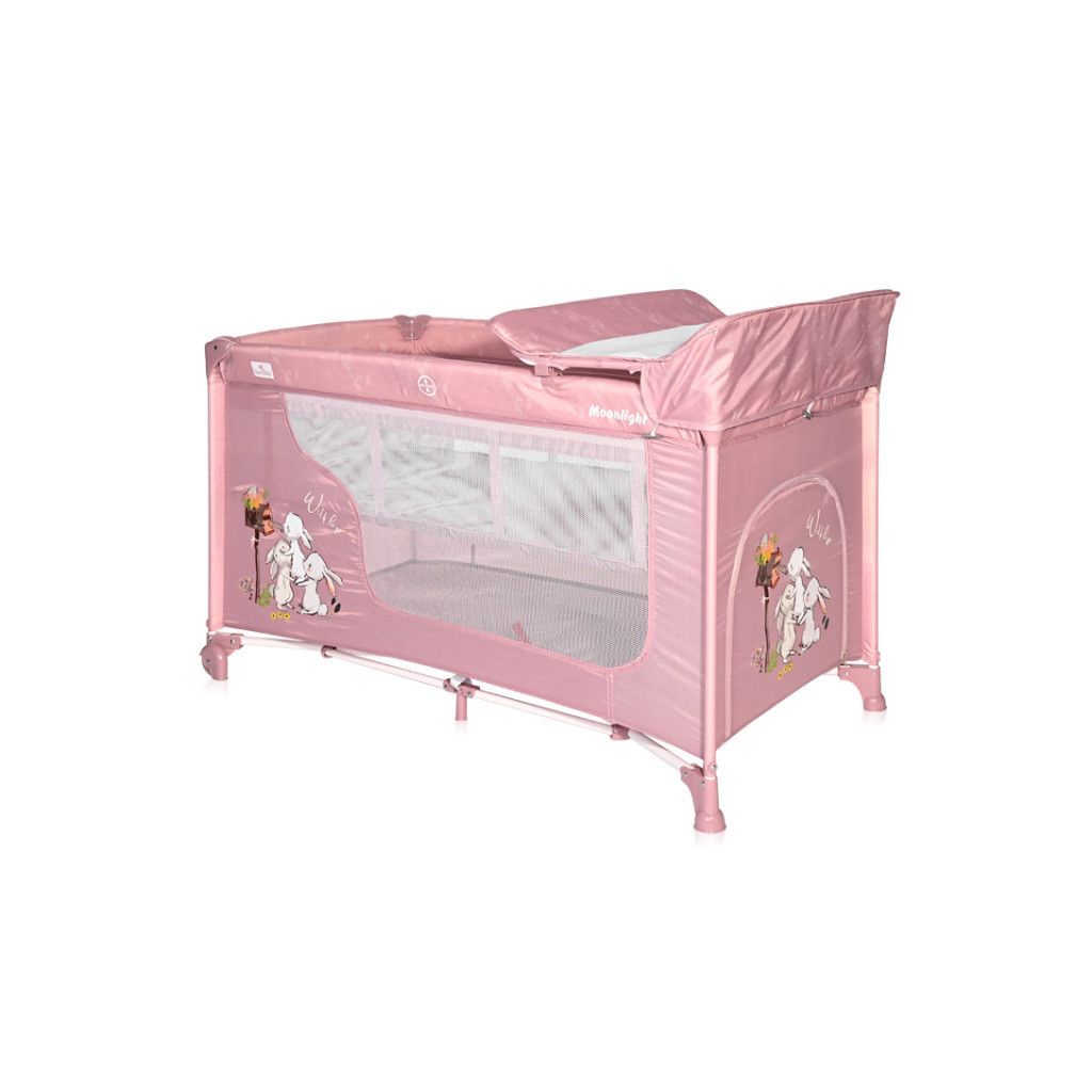 Дитячий манеж Bertoni/Lorelli MOONLIGHT 2L beige rabbi - зображення 1