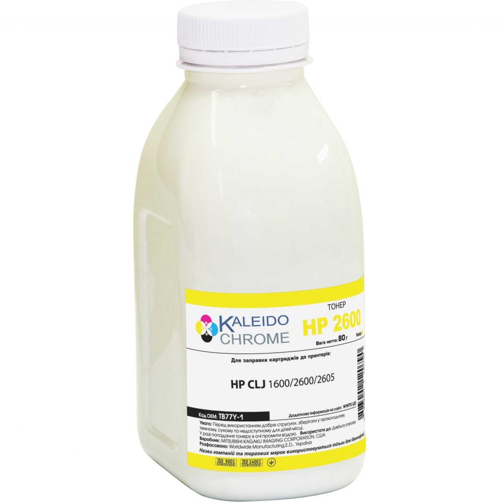 Тонер HP CLJ 1600/2600/2605 , 80г Yellow Kaleidochrome (TB77Y-1) - зображення 1