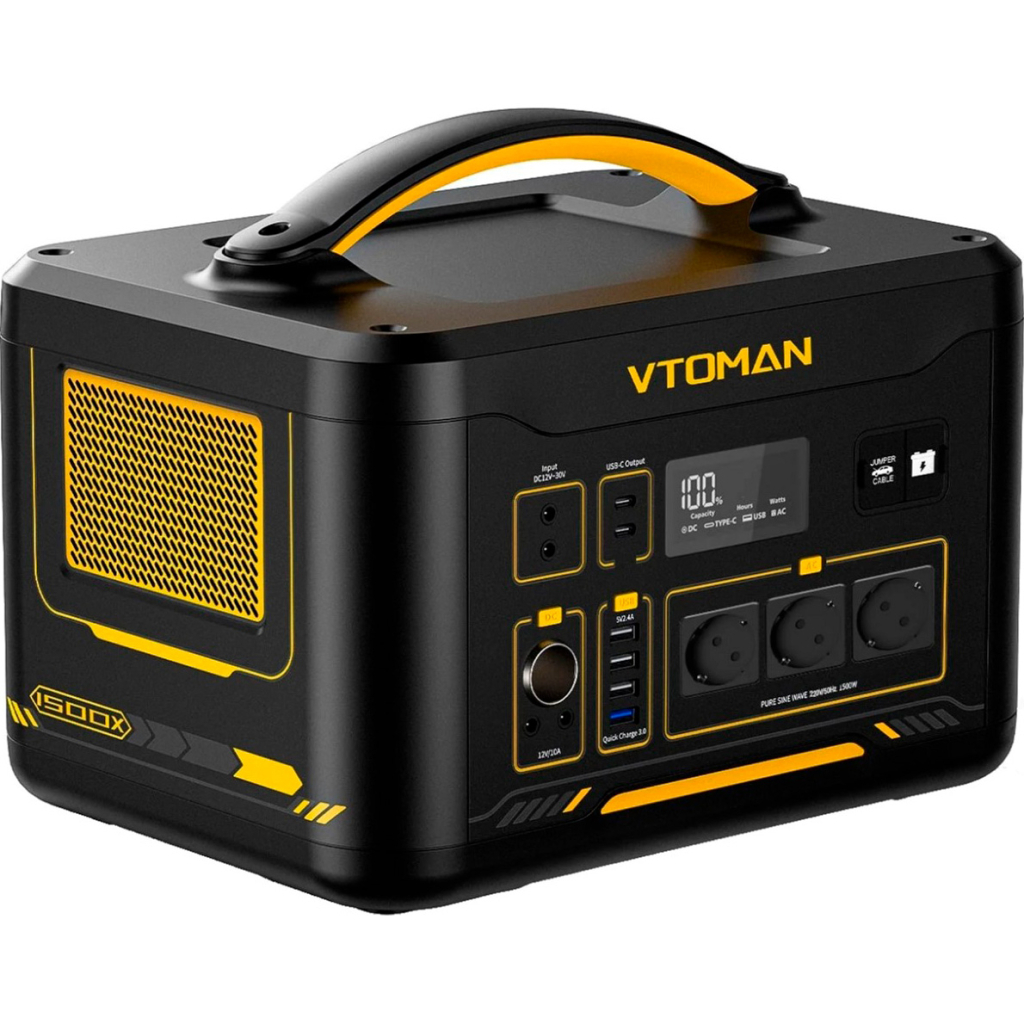 Зарядна станція Vtoman Jump 1500X PB-22 1500W 828Wh (Jump 1500X) - зображення 2
