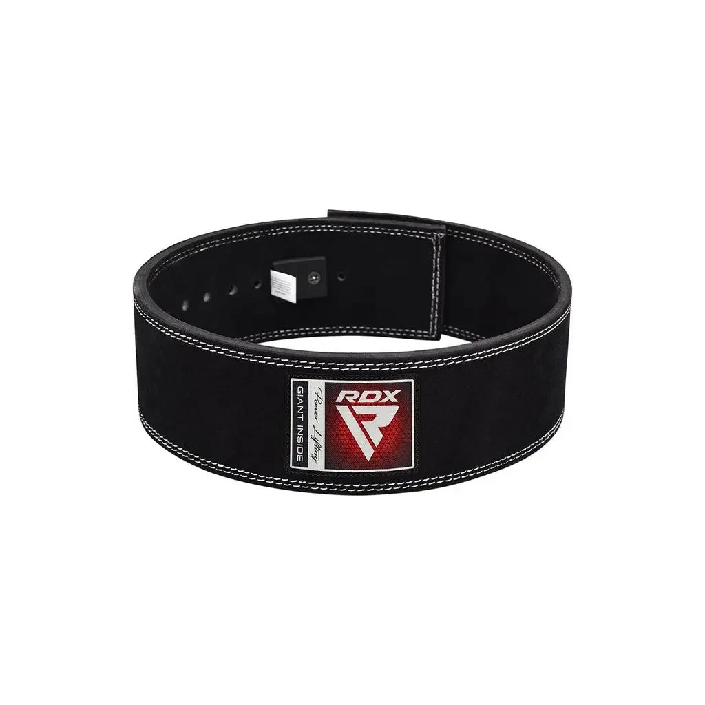 Атлетичний пояс RDX 4 Pro Liver Buckle шкіряний Black Plus M (WBL-4LB-M+) - зображення 2