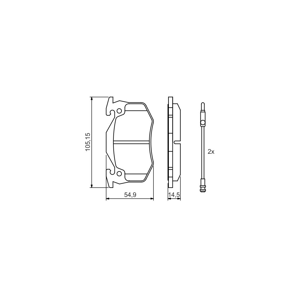 Гальмівні колодки Bosch 0 986 466 346 - зображення 5
