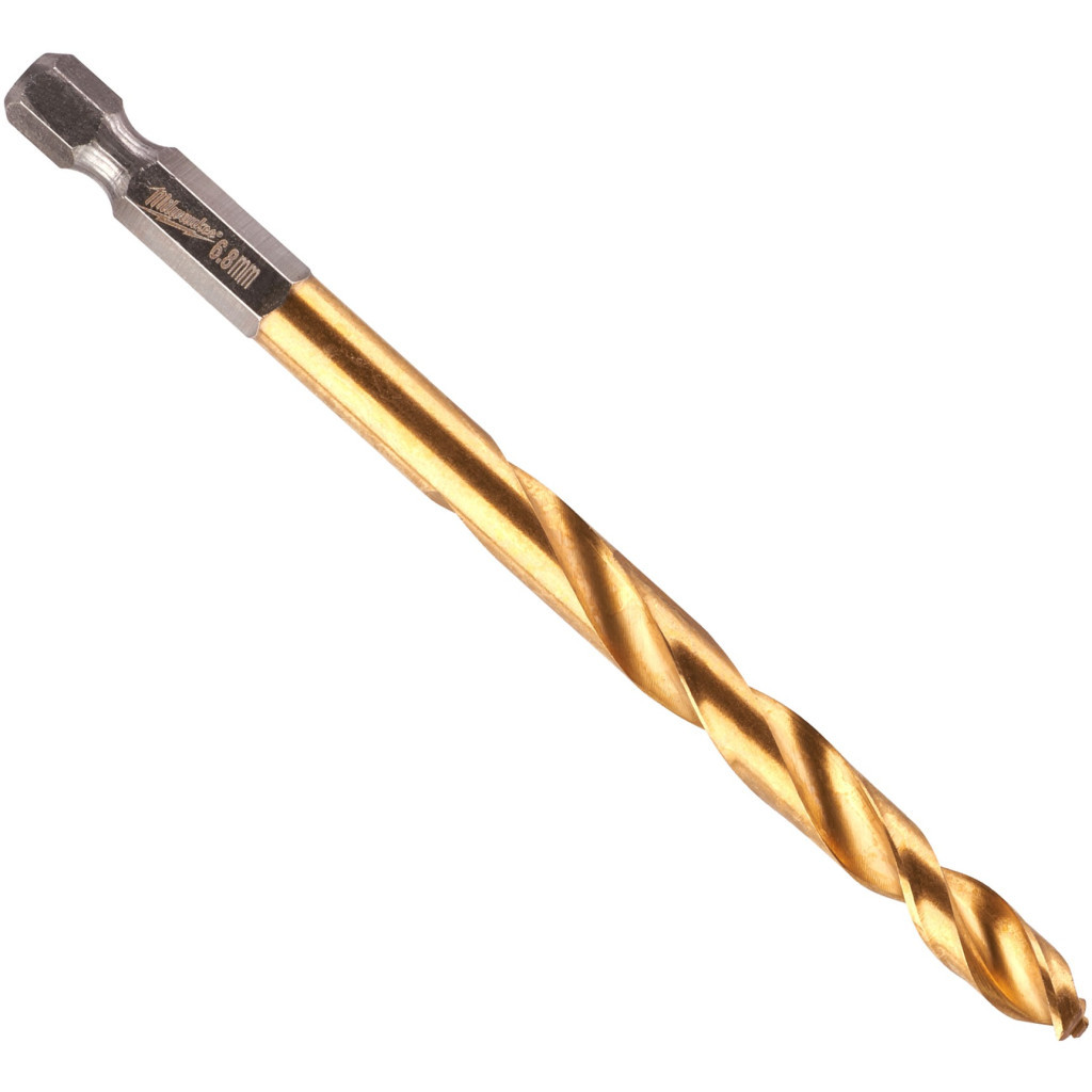 Свердло Milwaukee по металу RedHEX HSS-G TiN, 6,8 мм (48894716) - зображення 1