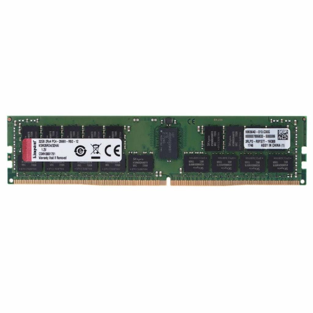 Модуль пам'яті для сервера DDR4 32GB ECC RDIMM 2400MHz 2Rx4 1.2V CL17 Kingston (KSM24RD4/32MEI) - зображення 1