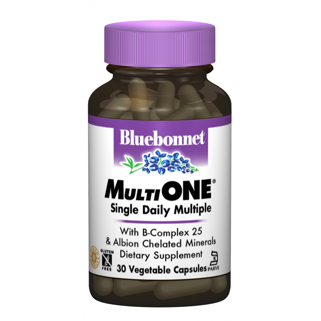 Мультивітамін Bluebonnet Nutrition Мультивітаміни з залізом, MultiONE, 30 гелевих капсул (BLB0126) - зображення 1