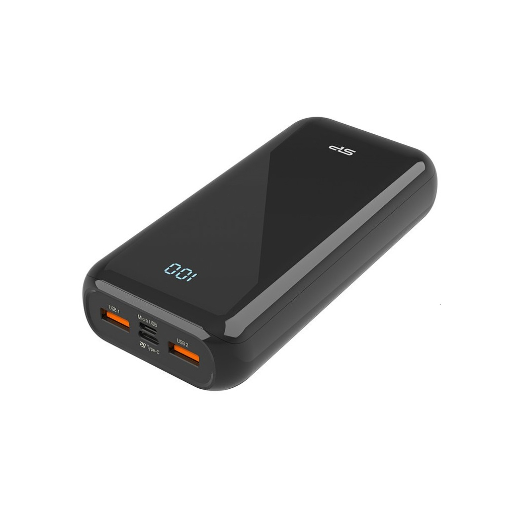 Батарея універсальна Silicon Power QS28 20000mAh PD/18W, QC3.0, Type-C, Micro-USB, 2*USB-A, bla (SP20KMAPBKQS280K) - зображення 3