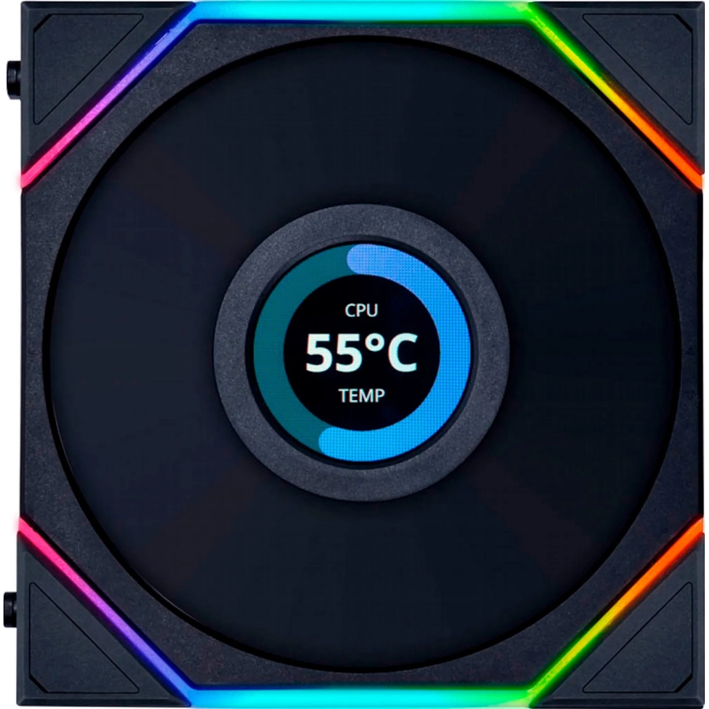 Кулер до корпусу Lian Li TL LCD 140-1, Black (G99.14TLLCD1B.00) - зображення 3