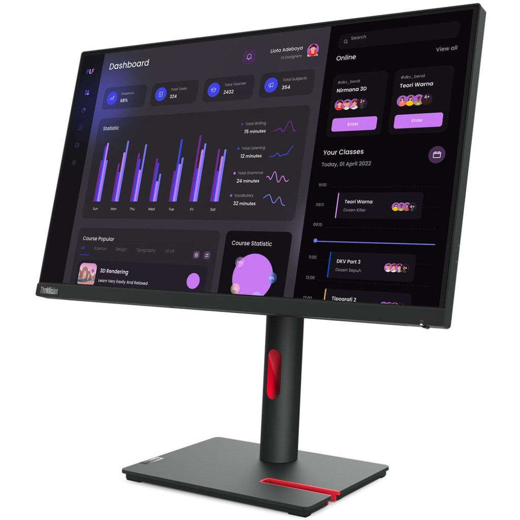 Монітор Lenovo T24i-30 (63CFMATXUA) - зображення 3