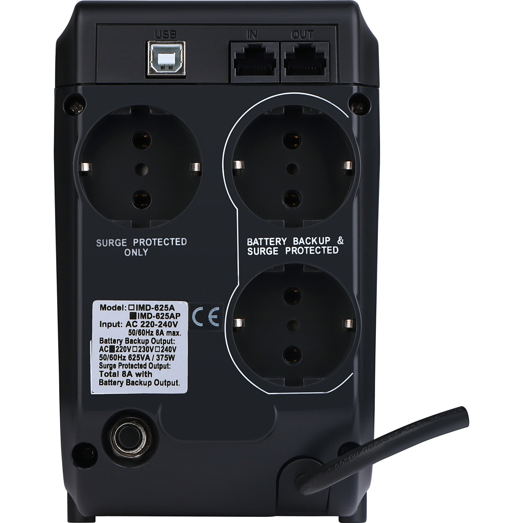 Пристрій безперебійного живлення Powercom IMD-825 AP Schuko - зображення 3
