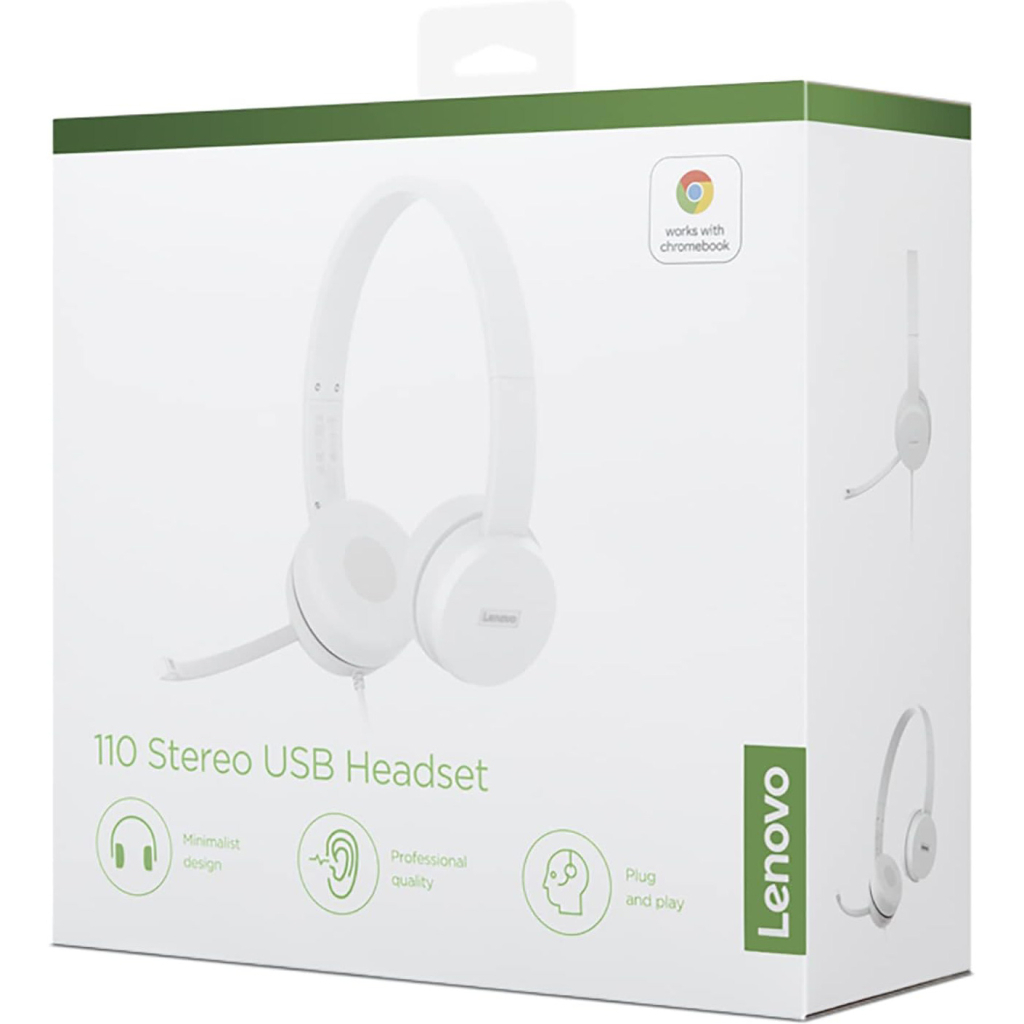 Навушники Lenovo 110 Stereo USB (GXD1E71385) - зображення 4