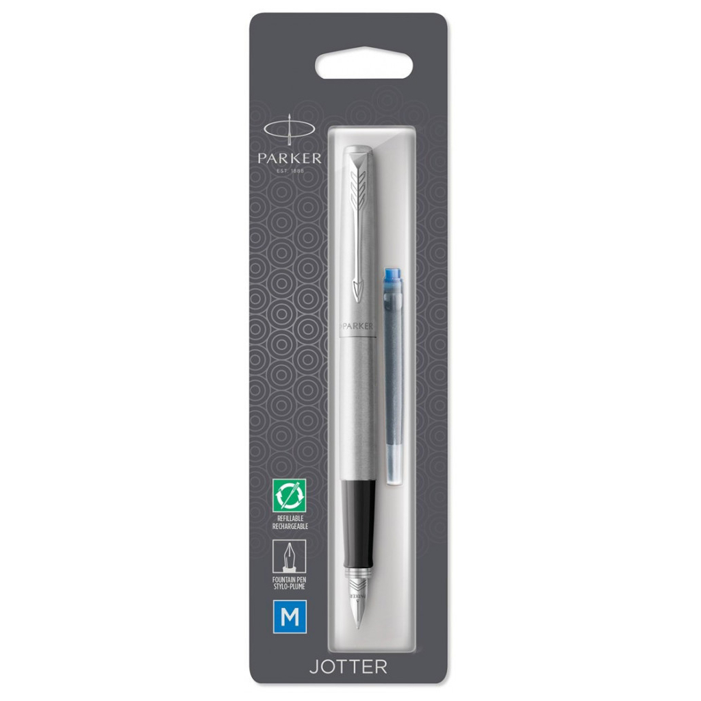 Ручка пір'яна Parker JOTTER 17 SS CT  FP M блістер (16 116) - изображение 4