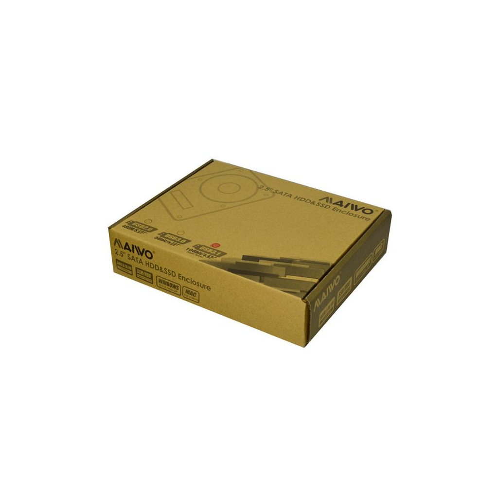 Кишеня зовнішня Maiwo 2.5" SATA HDD/SSD to USB3.1 GEN2 Type-C (45768) - зображення 6