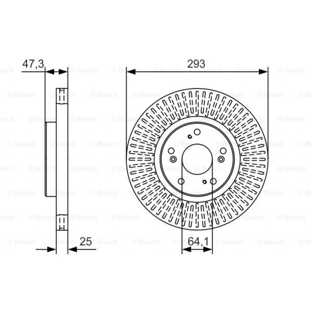 Гальмівний диск Bosch 0 986 479 B02 - зображення 5