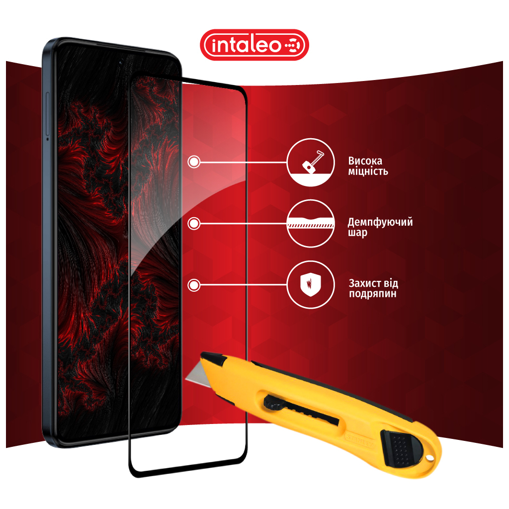 Скло захисне Intaleo Full Glue Moto G84 Black (1283126582363) - зображення 5