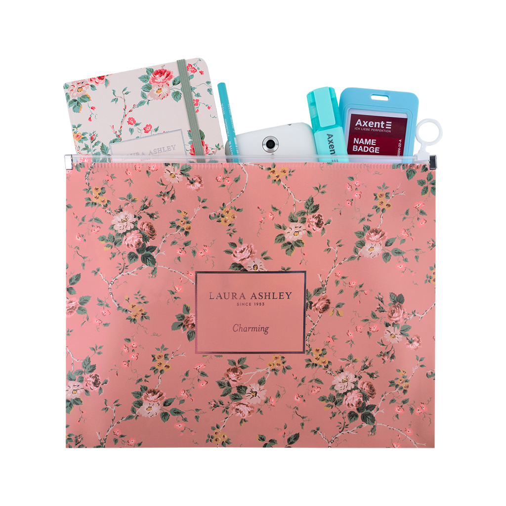 Папка на блискавці Axent zip-lock А4 Laura Ashley, Charming (1497-30-A) - зображення 3