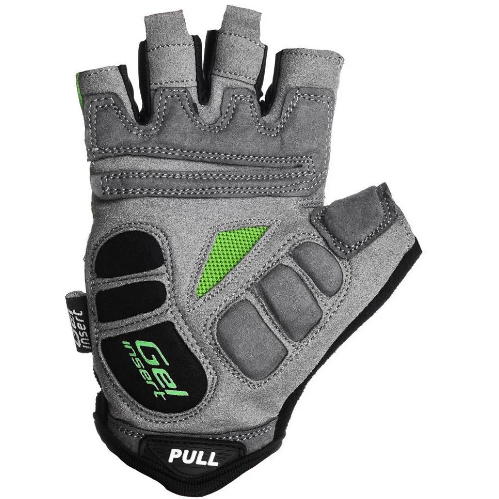 Велорукавиці PowerPlay 5037 Black/Green M (5037_M_Green) - зображення 3