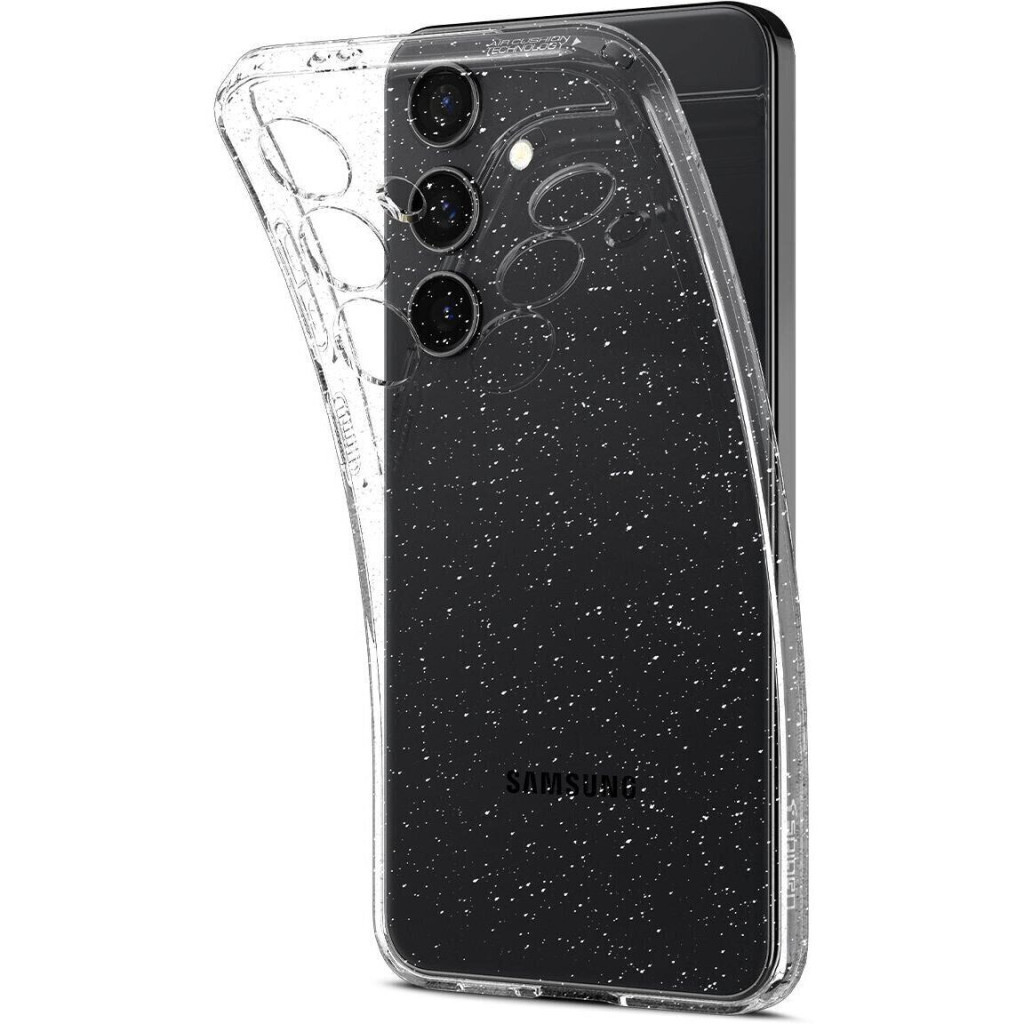 Чохол до мобільного телефона Spigen Samsung Galaxy S24, Liquid Crystal Glitter, Crystal Quartz (ACS07345) - изображение 4