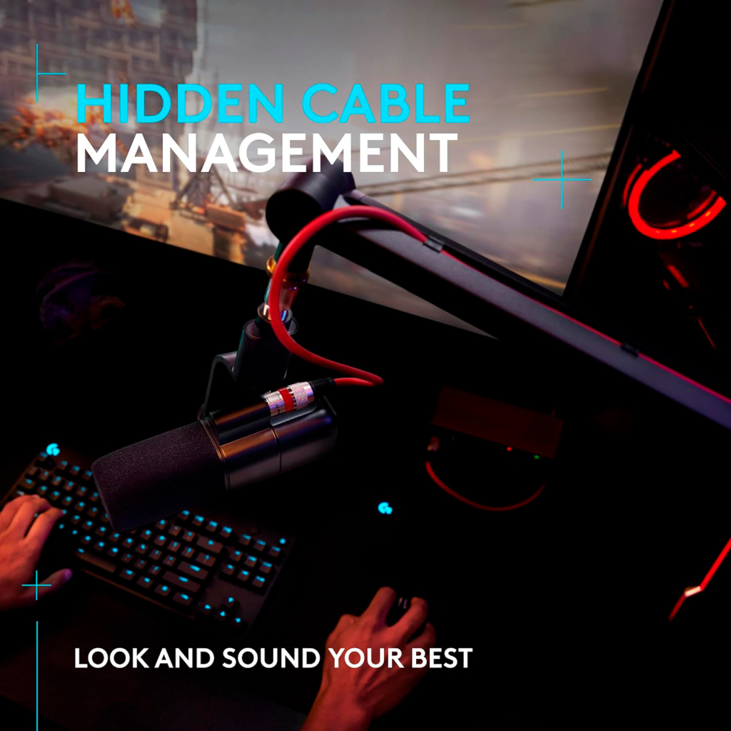 Стійка для мікрофону Logitech G Compass Premium Broadcast Boom Arm (955-000076) - зображення 5