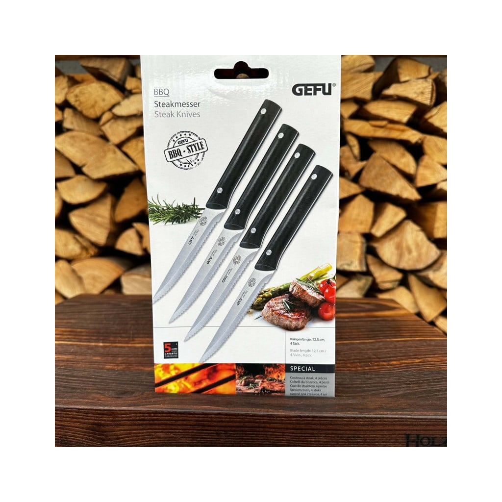 Столовий ніж Gefu BBQ для стейків Набір 4 шт (89155) - зображення 2
