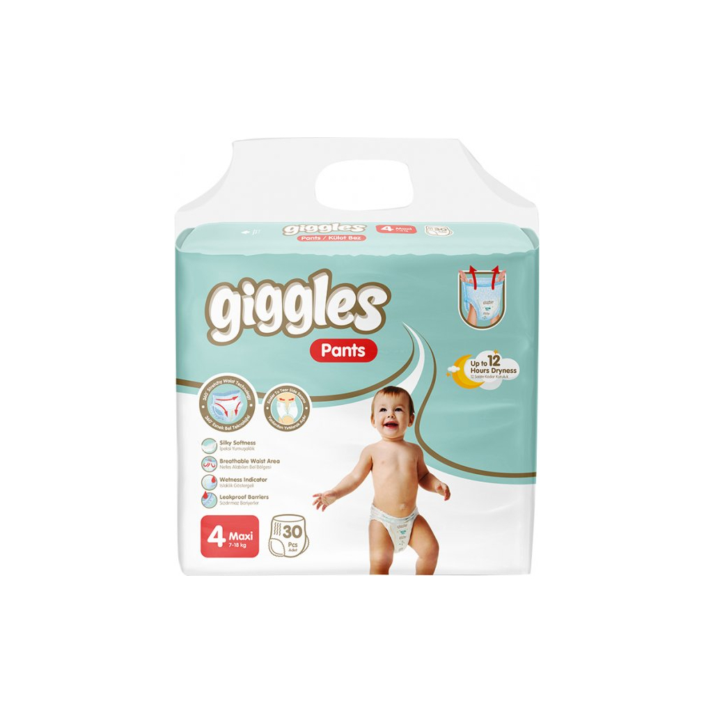 Підгузки Giggles maxi 7-18 кг 30 шт (8680131205141) - зображення 1