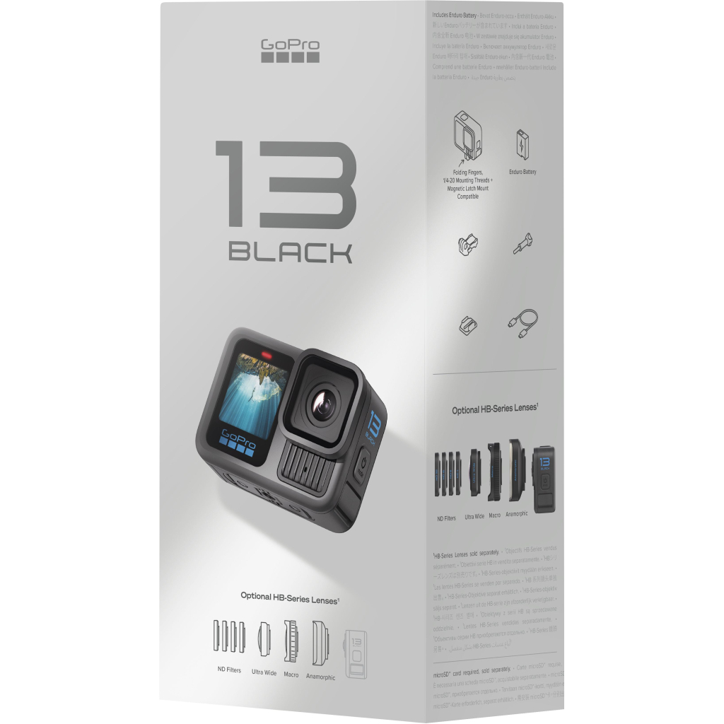 Екшн-камера GoPro HERO13 Black + Enduro + SD Card + Handler Floating (CHDRB-131-RW) - изображение 12
