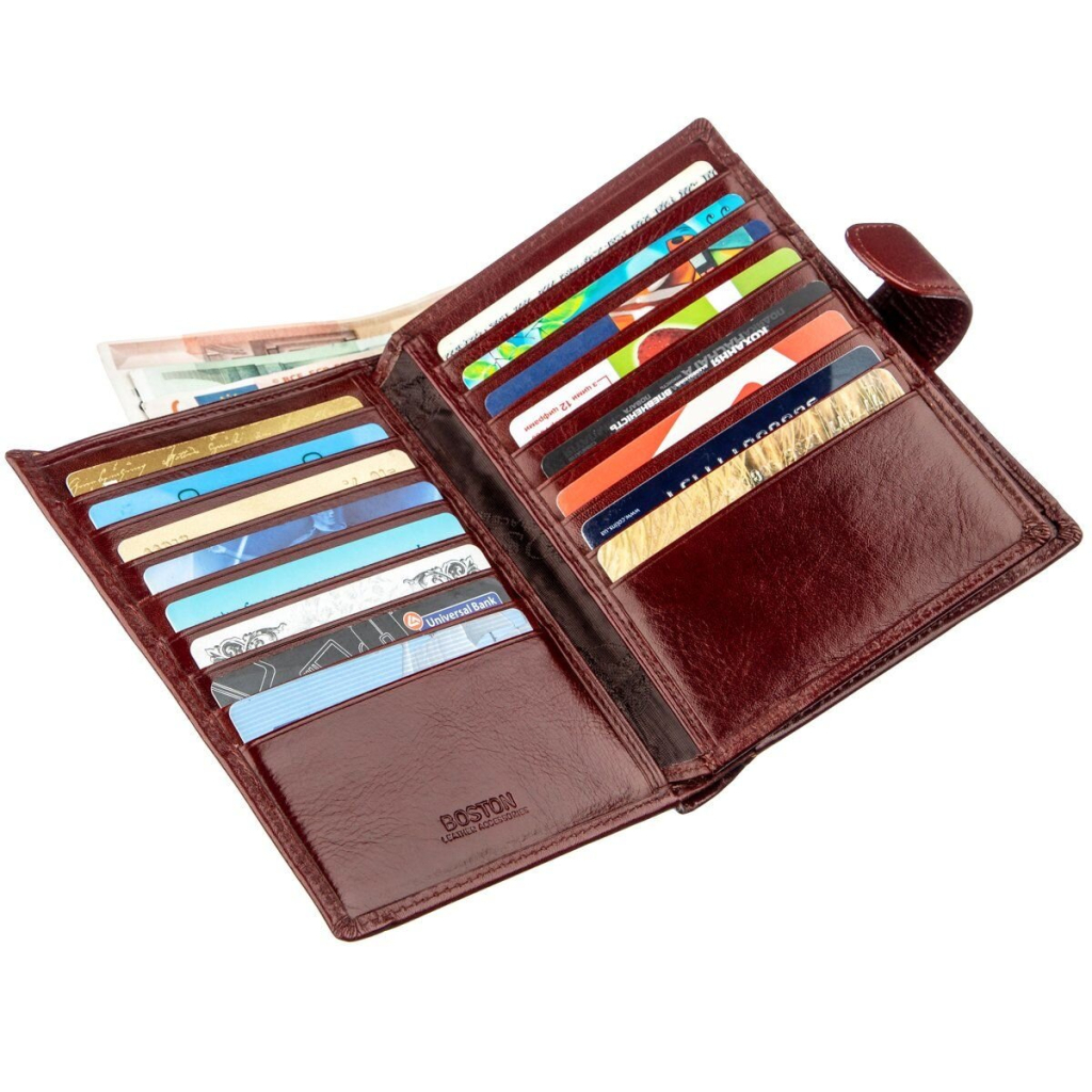 Гаманець Boston Шкіряний Коричневий (18818) - зображення 6