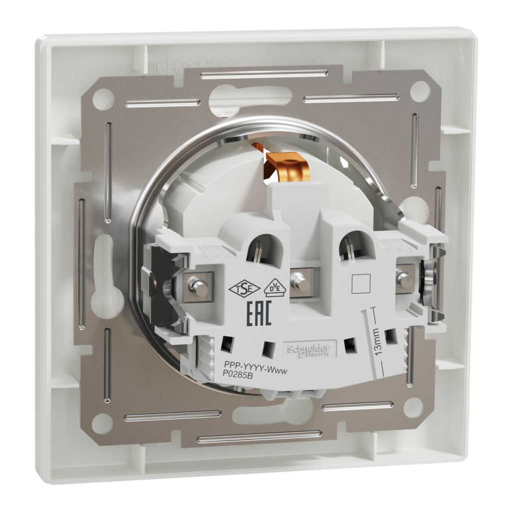 Розетка Schneider Electric ASFORA з кришкою, біла (EPH3100121) - изображение 7