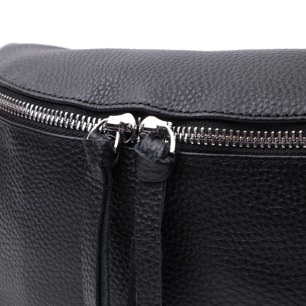 Сумка Vintage Шкіряна жіноча через плече з міні гаманцем Чорна (22666) - зображення 7