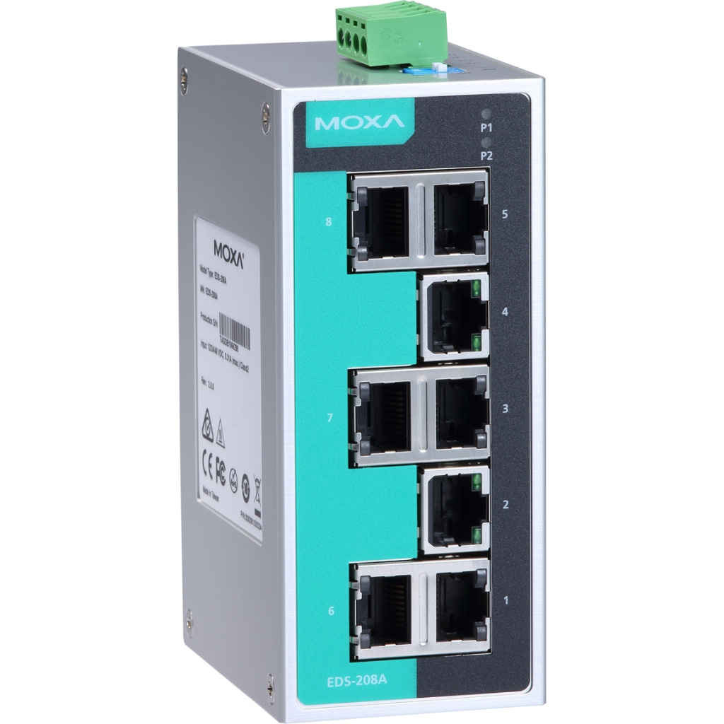 Комутатор мережевий Moxa EDS-208A - зображення 5