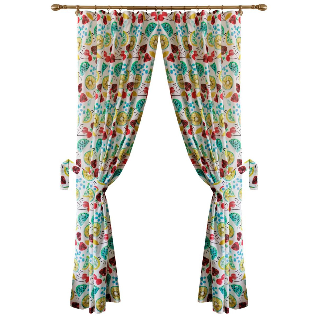 Штора Прованс комплект Red cherries 140х170 см 2 шт (034919) - зображення 1