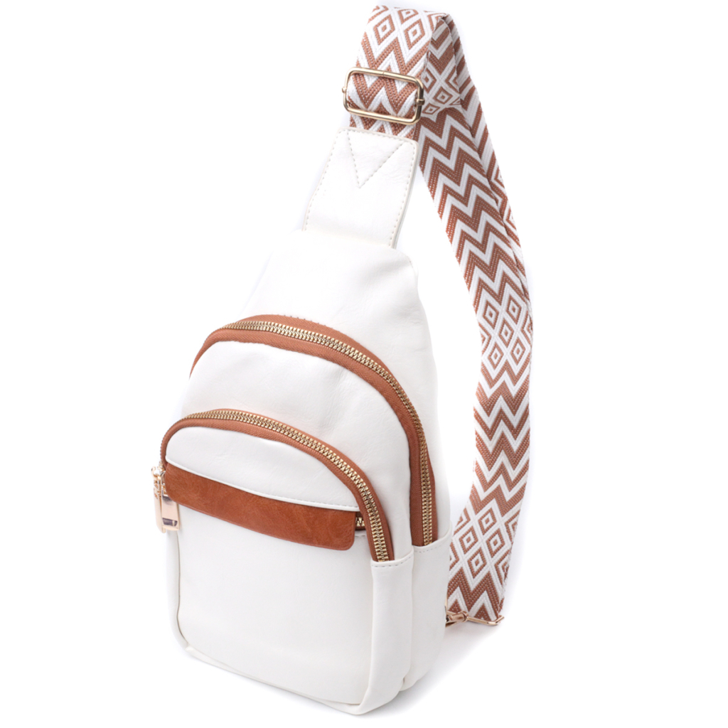 Сумка Vintage Жіноча з однією лямкою через плече з гладкої екошкіри Біла (22768) - зображення 1