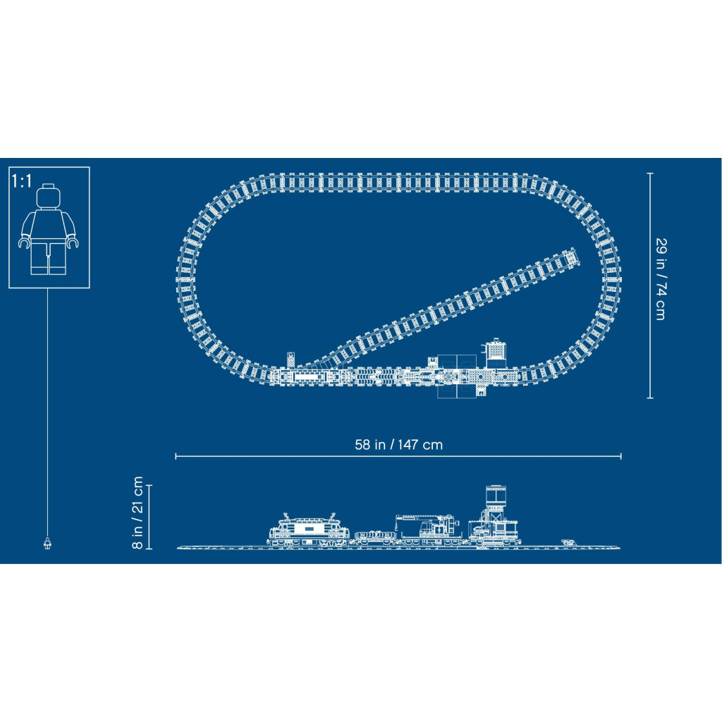 Конструктор LEGO CITY Вантажний потяг (60198) - зображення 11