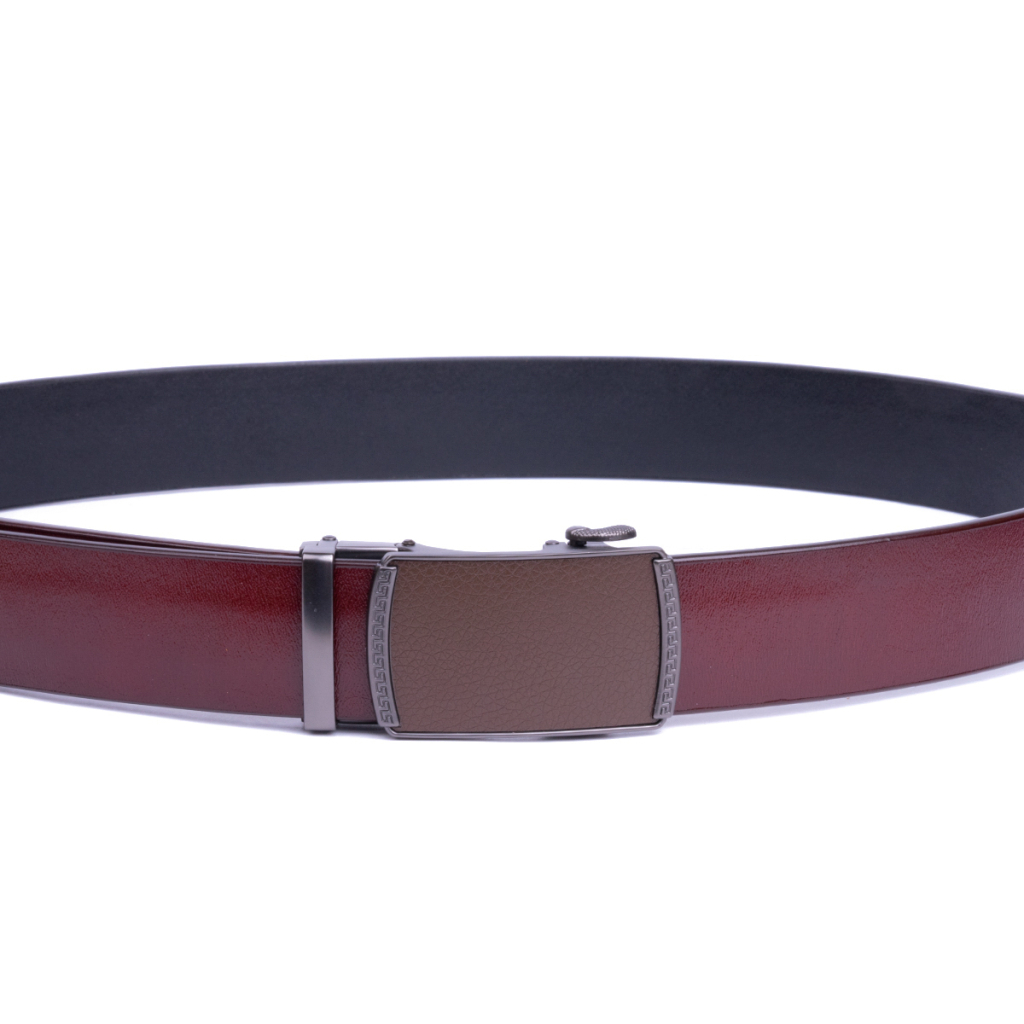 Ремінь Vintage Чоловічий з пряжкою-автомат Коричневий (20339) - зображення 3