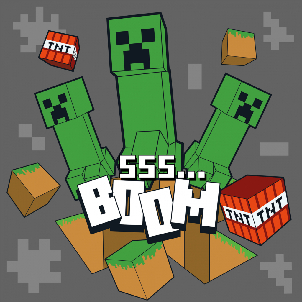 Картина по номерам Santi Майнкрафт БУУМ 25х25см (955474) - изображение 1