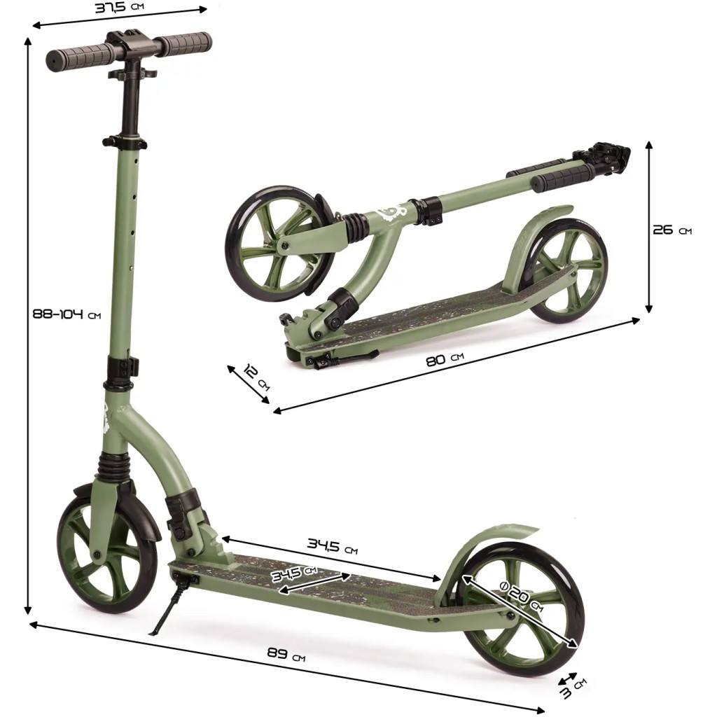 Самокат Babytiger Spido Green (BRSPID00GRE0000) (5902533920594) - зображення 6