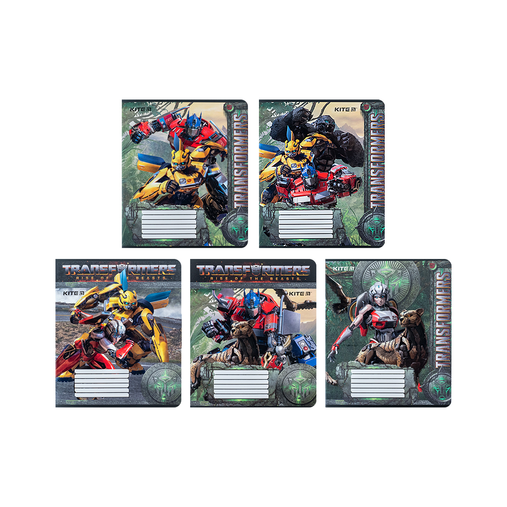 Зошит Kite Transformers 12 аркушів, клітинка (TF24-232) - зображення 1