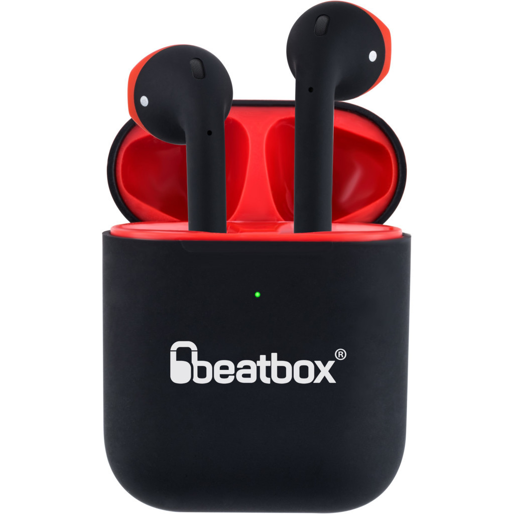 Навушники BeatBox PODS AIR 2 Wireless Сharging Black-Red (bbpair2wcbr) - зображення 1