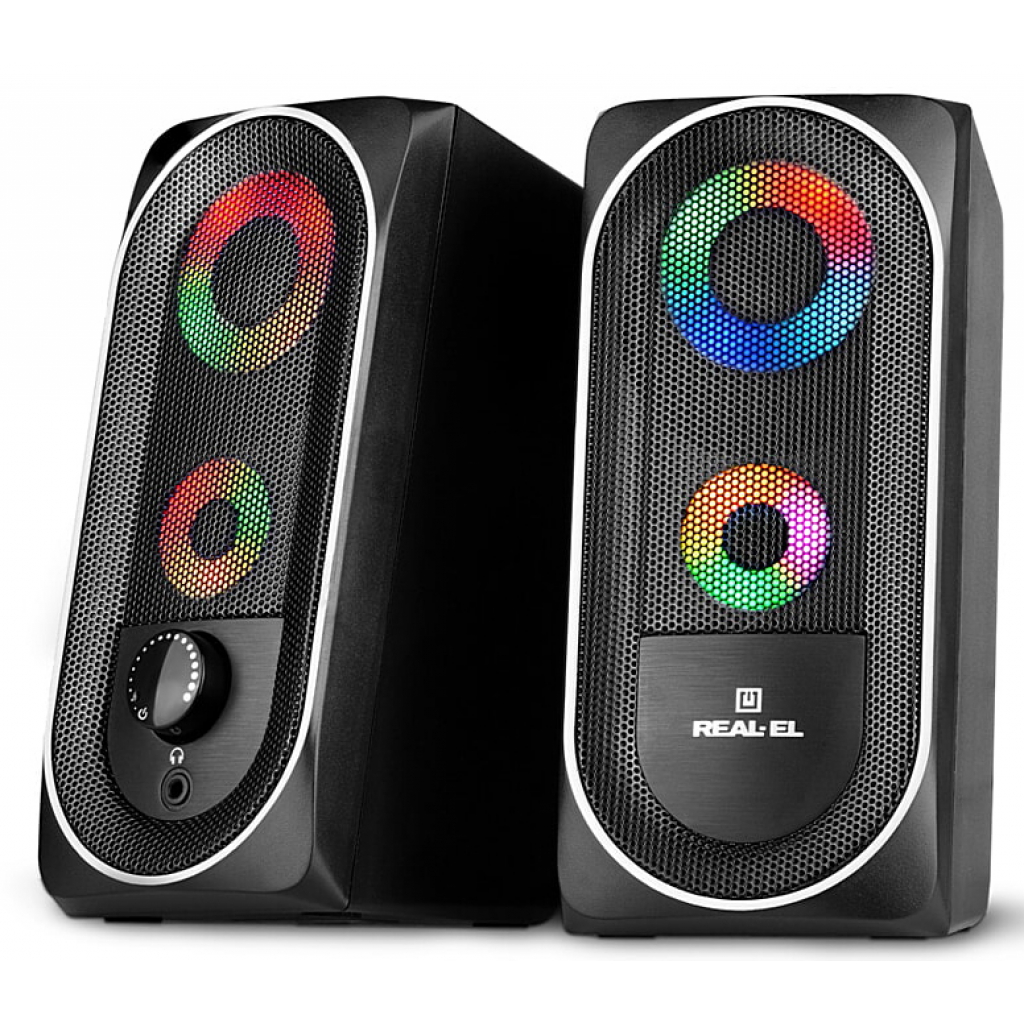 Акустична система REAL-EL S-110 USB Black - зображення 1