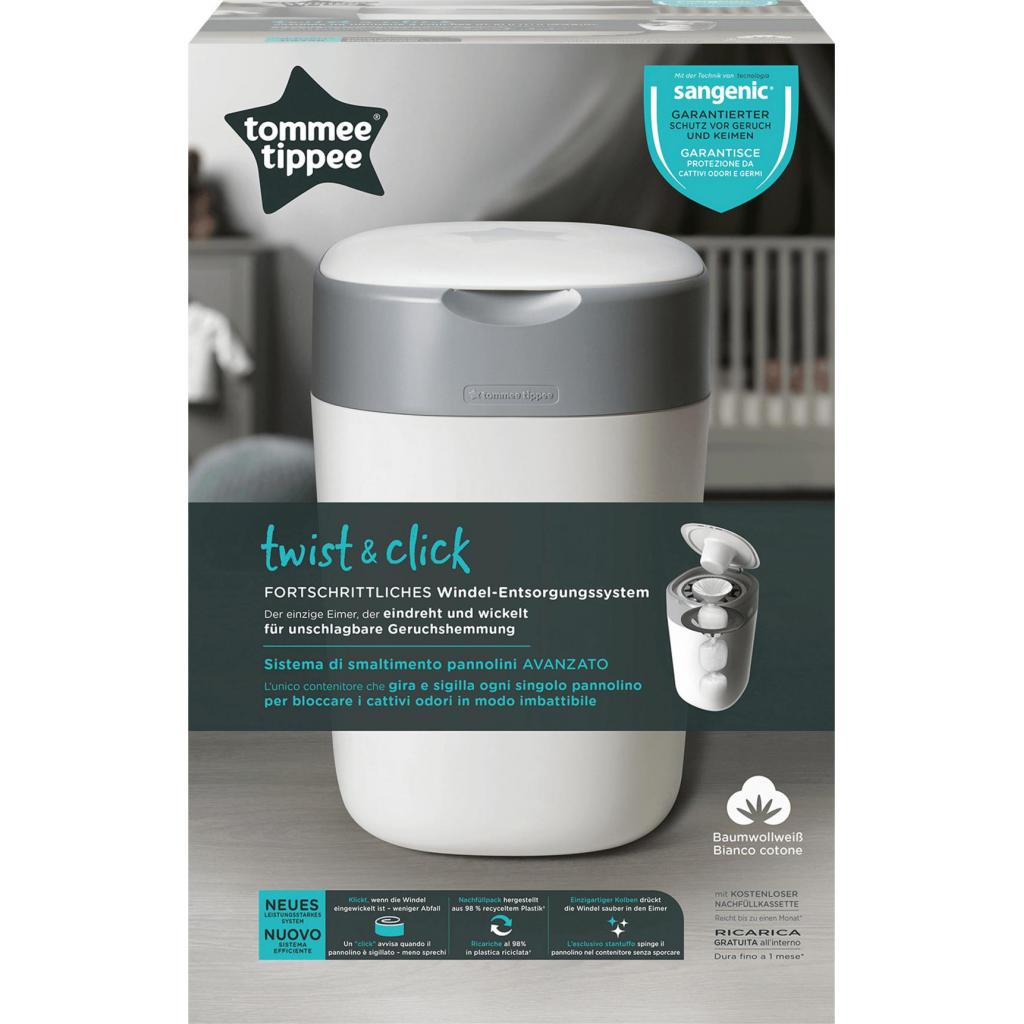 Накопичувач підгузників Tommee Tippee Twist and Click - Cotton White (5010415510013) - зображення 5