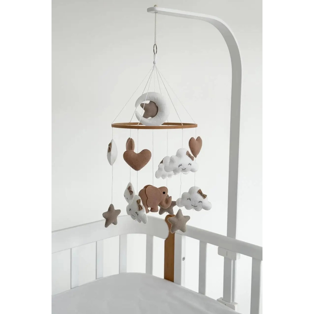 Мобіле Ingvart Слоненятко з хмаринками коричневе (691320330) - зображення 3