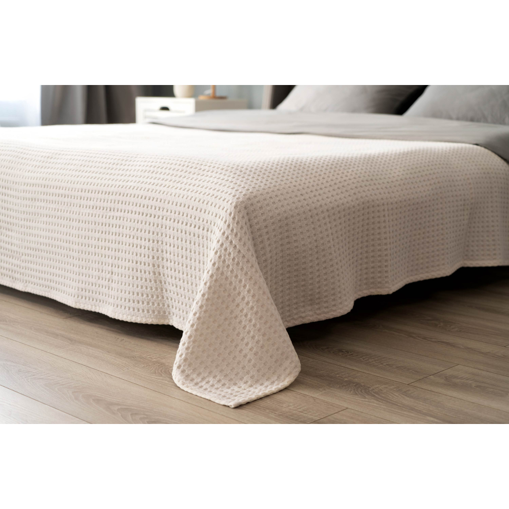 Плед Ardesto Pique 100% бавовна айвори 220х230 см (ART0822PI) - изображение 3