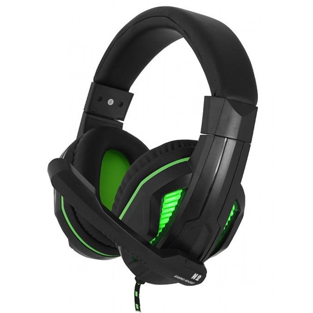 Навушники Gemix N2 LED Black-Green Gaming - зображення 1