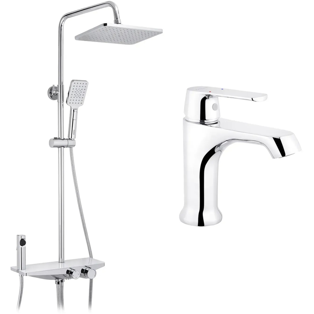 Душовий гарнітур Kroner Armada-W066 + змішувач Armada-C010 (CVS30222) - picture 1