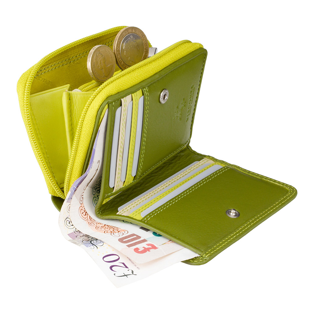 Гаманець Visconti RB53 Hawaii з RFID Lime Multi (RB53 LIME M) - зображення 4