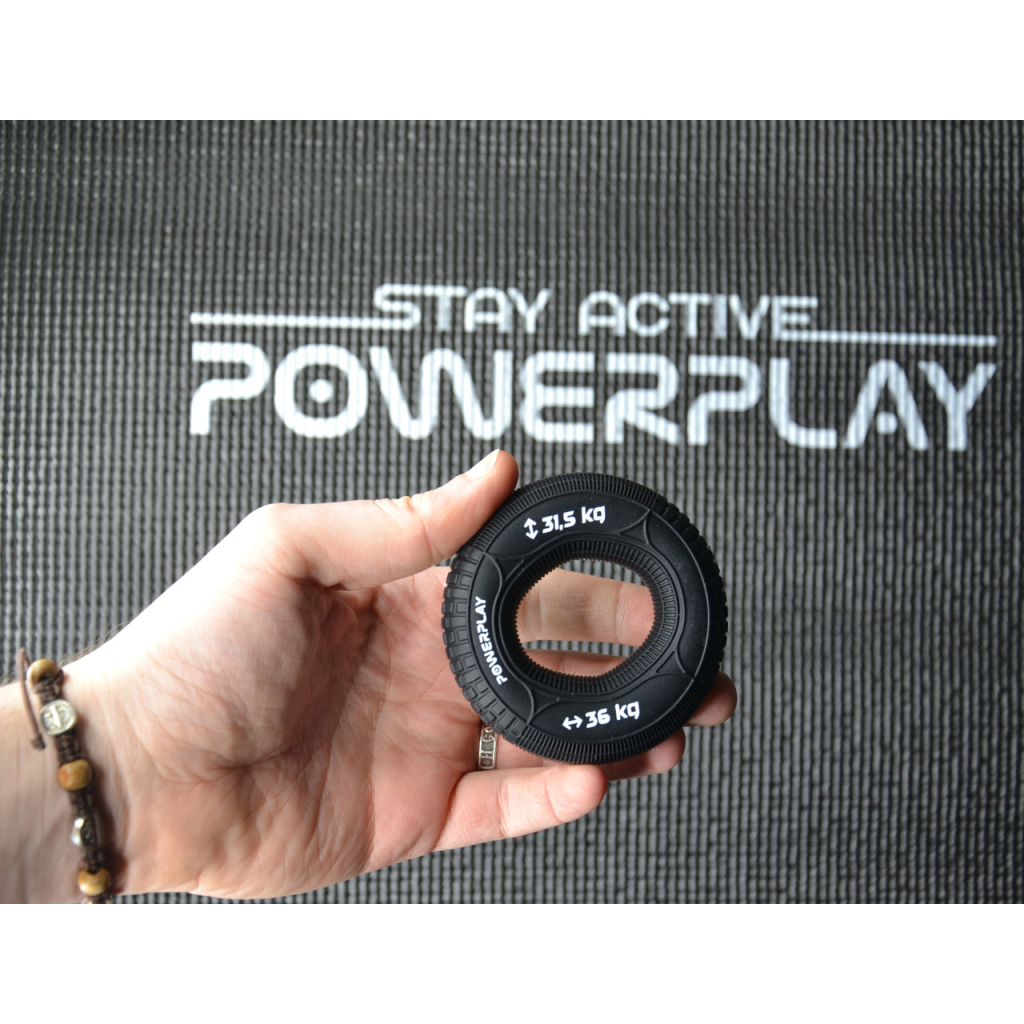 Еспандер PowerPlay PP-4330 Hand Grip Loops Hard 31.5-36 кг Чорний (PP_4330_Black_(31.5-36kg)) - зображення 4