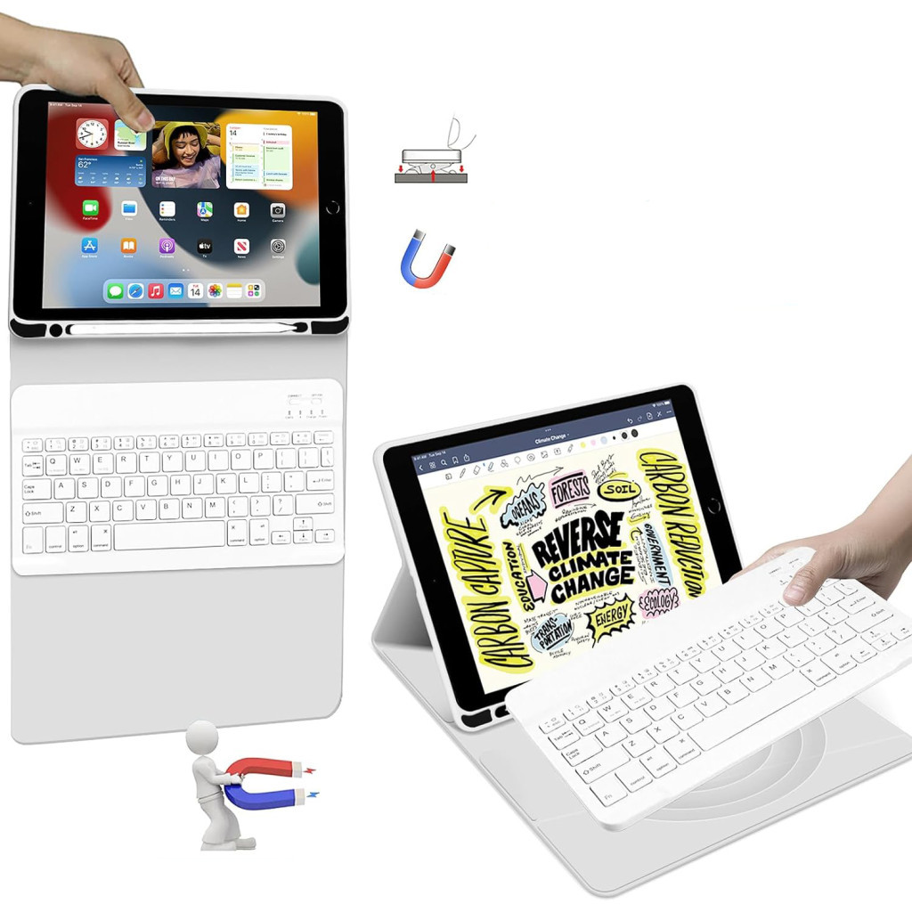 Чохол до планшета BeCover Keyboard Apple iPad 10.9" 2022 Gray (711140) - зображення 6