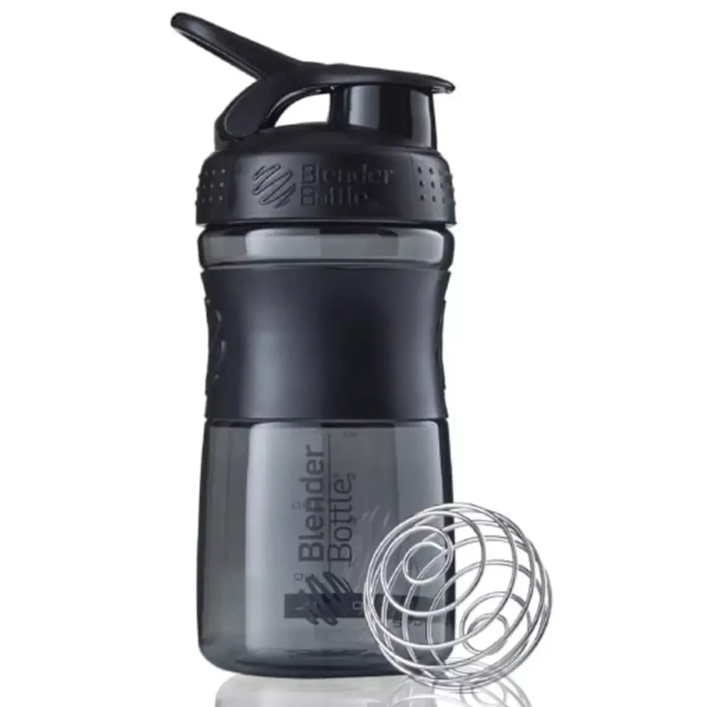 Шейкер спортивний BlenderBottle SportMixer Flip 20oz/590ml Black (SM 20oz Black) - зображення 1