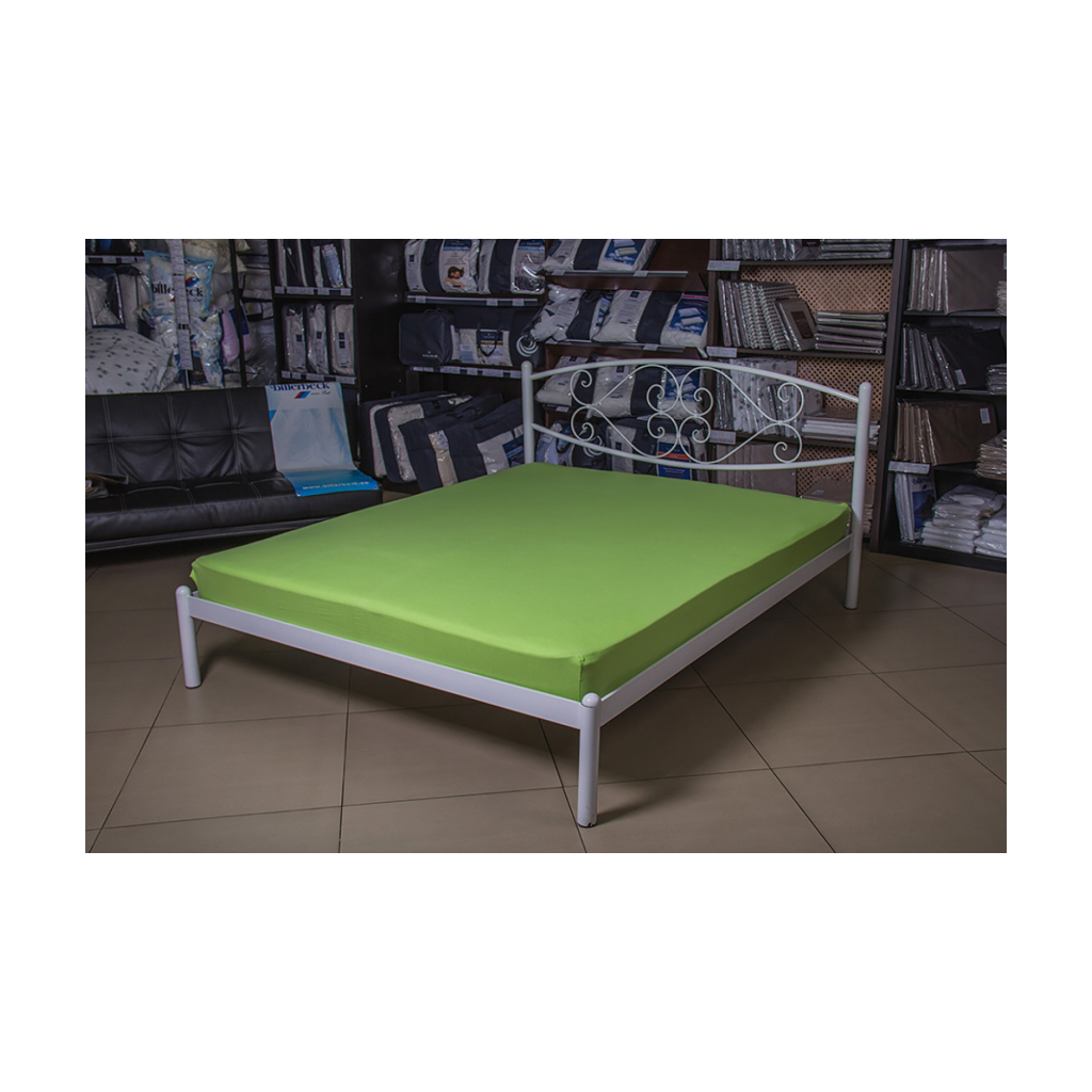 Простирадло Billerbeck трикотажне на резинці зелене яблуко 100х200 см (1671-Е31) - зображення 2